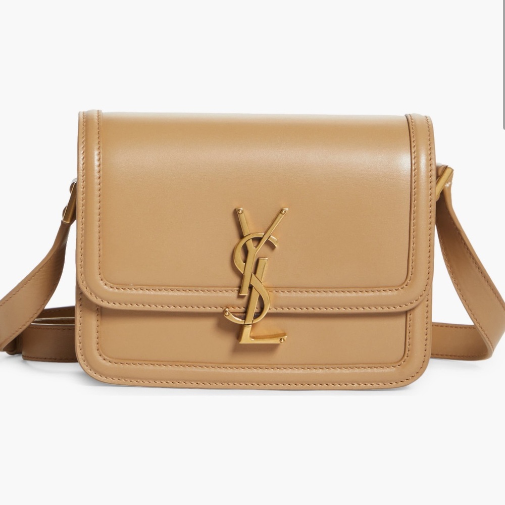 Small Solferino Monogram Leather Crossbody Bag
Natural Tan